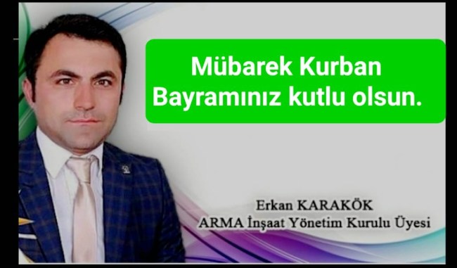 "Bayramınız kutlu olsun. Sevdiklerinizle nice bayramlara..."