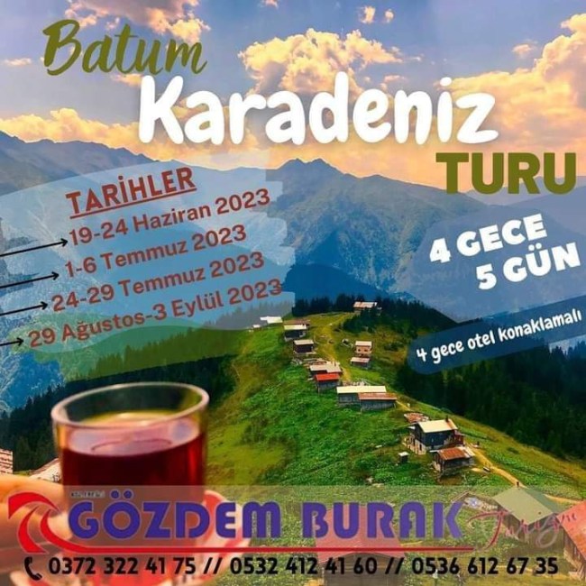 Batum’lu Karadeniz Tur kayıtlarımız başlamıştır.