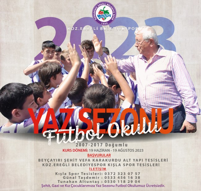 Yaz Sezonu kayıtları başladı.