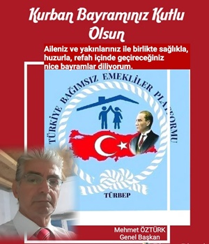 Türbep Genel Başkanı Mehmet Öztürk'ün Bayram Mesajı