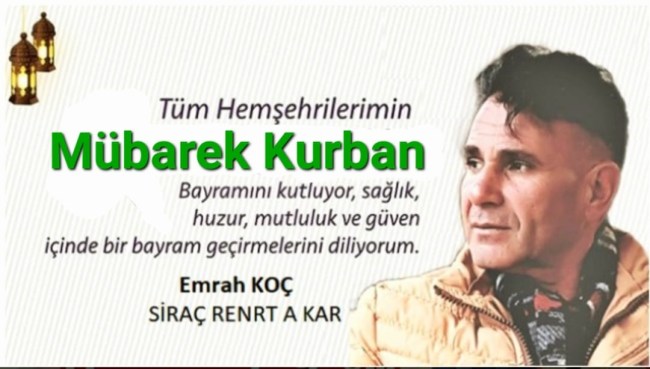 Bayramınız kutlu olsun...