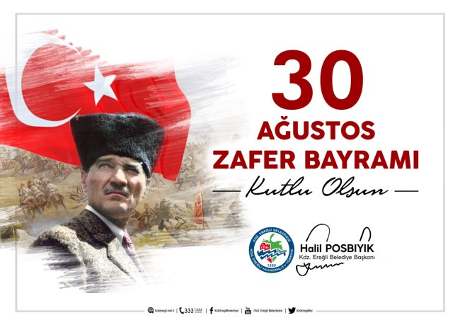 30 Ağustos Zafer Bayramı'nı coşku ve gurur içinde kutluyoruz.