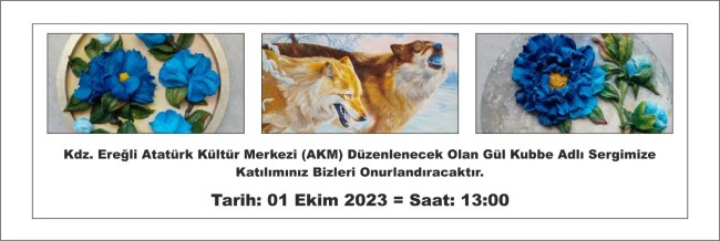 ‘Gül Kubbe’ adlı sergiye davetlisiniz.