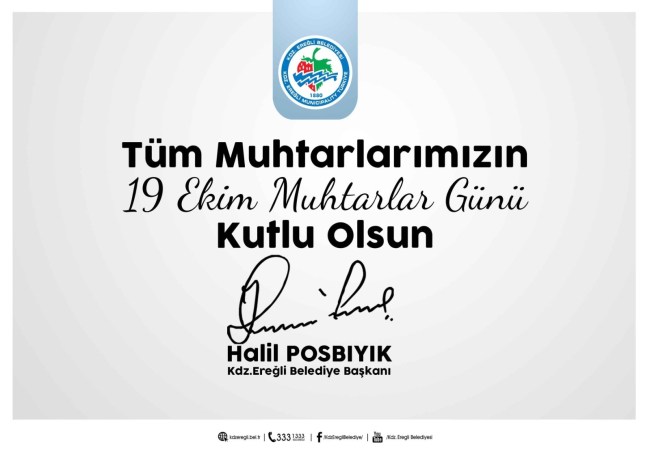 Posbıyık muhtarlar gününü kutladı.