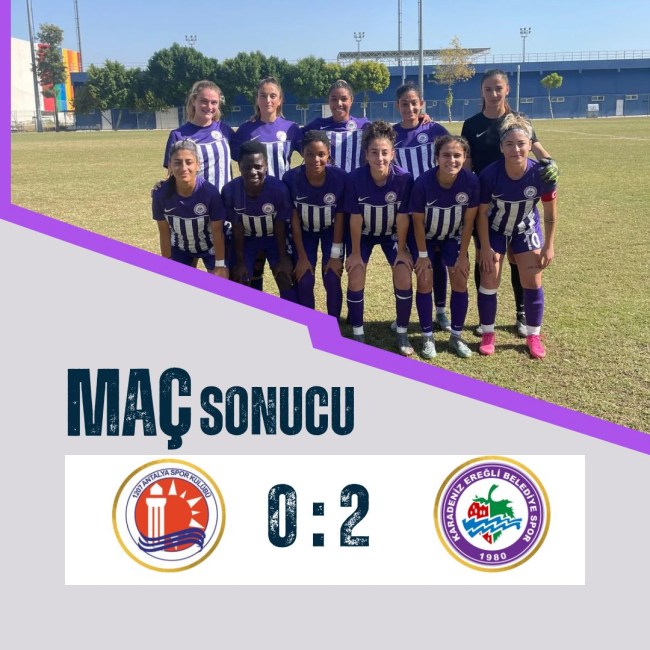 Ereğli Belediyespor, Antalya Spor’u 2-0 yendi.