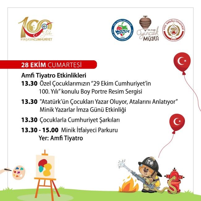 Cumhuriyet Bayramı'nda çocuklarımızı da unutmadık