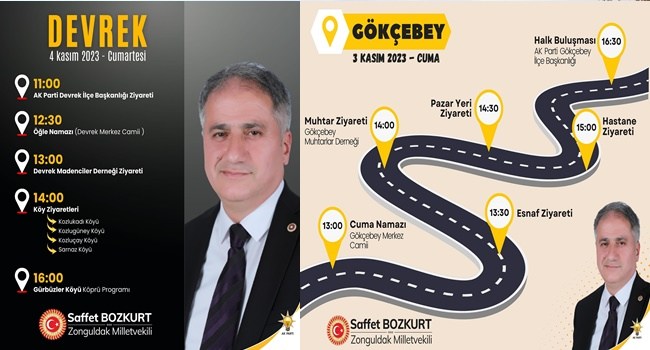 Bozkurt, Zonguldak bölgesindeki çalışmaları yerinde inceliyor.