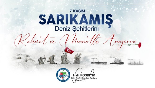 Halil Posbıyık Sarıkamış Şehitlerini andı.