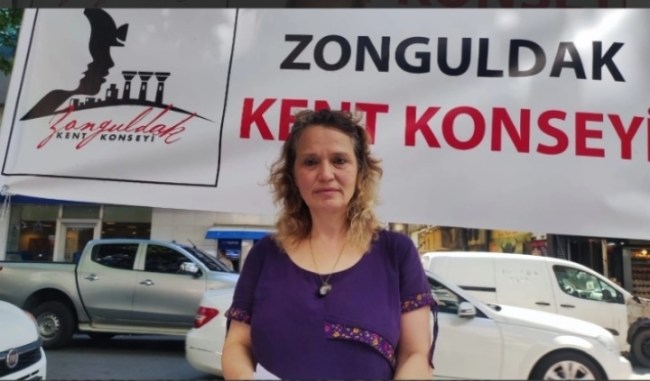 Zonguldak Kent Konseyi Kadın Meclisi 25 Kasım basın açıklaması.