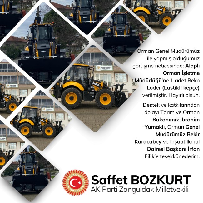 Bozkurt; '' Ereğli ve Alaplı İlçelerimize hayırlı uğurlu olsun inşallah.''