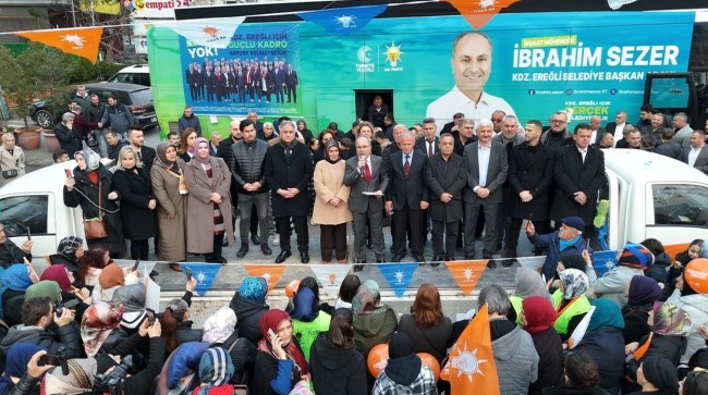 Ak Parti Belediye Başkan Adayı İbrahim Sezer, Kepezde adeta kükredi.