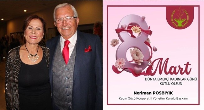 Başarılı erkeğin arkasındaki, güçlü başarılı kadın Neriman Posbıyık.