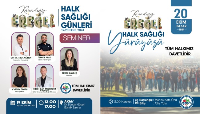Halk Sağlığı Günleri Etkinliği gerçekleştirilecek.