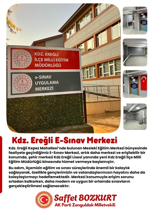 E-Sınav Merkezi yeni yerinde