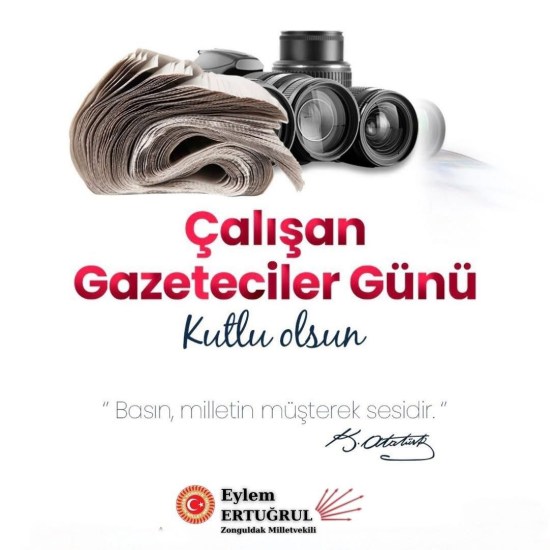 Milletvekili Ertuğrul 10 Ocak Çalışan Gazeteciler Günü'nü kutladı.