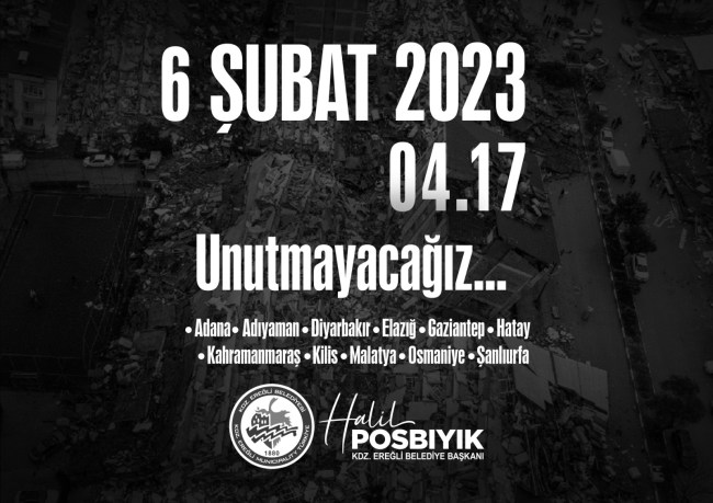 Posbıyık, '' Böyle bir felaketi bir daha yaşamamayı temenni ediyoruz. ''