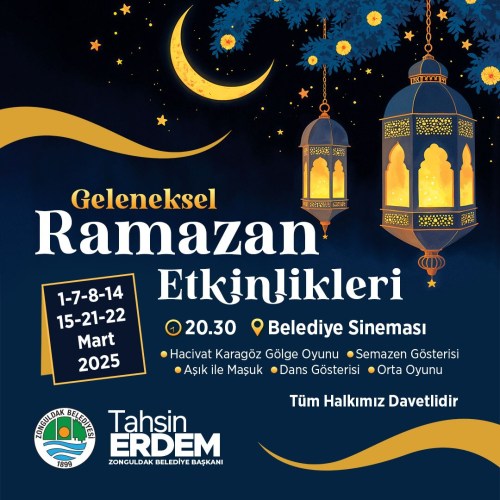 Zonguldak Belediyesi Geleneksel Ramazan Etkinliklerini Başlatıyor
