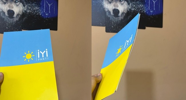 Başkanın elinde İYİ Parti logosu yer alan bir dosya var diye kampüse almadı.