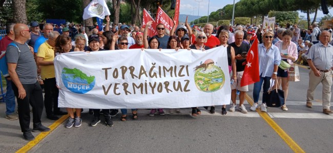 Vatandaş iktidara '' Toprağıma dokunma '' mesajı verdi