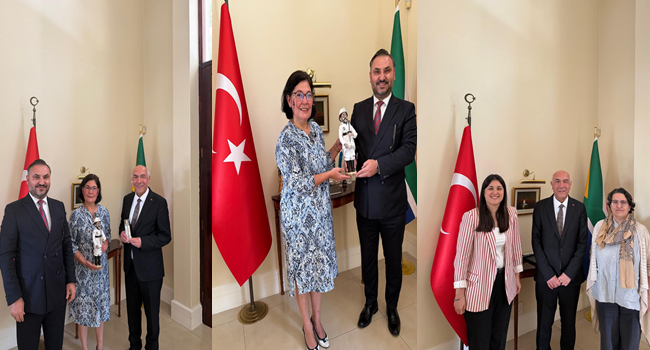 Nejdet Tıskaoğlu’ndan Güney Afrika Büyükelçiliği’ne Ziyaret