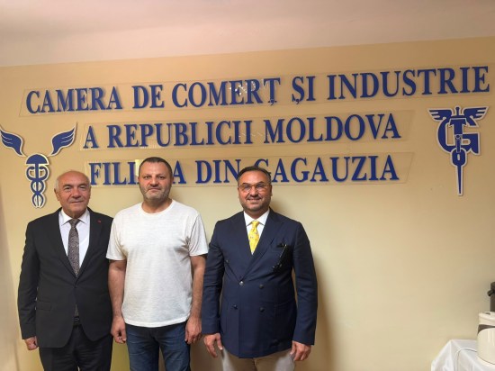 Tıskaoğlu, Gagavuzya Ticaret ve Sanayi Odası İkinci Başkanı Mihail Paşalı’yı Ziyaret Etti