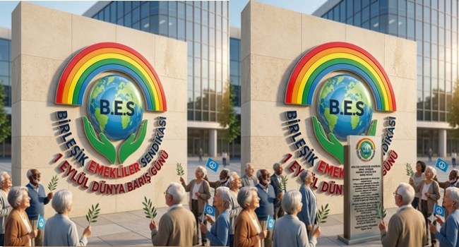 1 Eylül Dünya Barış Günü'nde Savaşlara son, Yurtta ve Dünya'da daima barış! diyoruz.