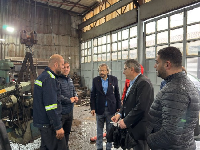 Balcı ve ekibi zarar gören esnafları ziyaret ederek ​"Sürecin Takipçisiyiz" dedi.