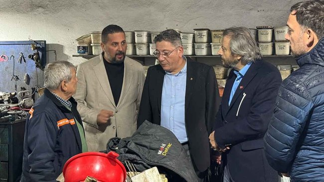 Balcı, zarar gören esnafları ziyaret etti…