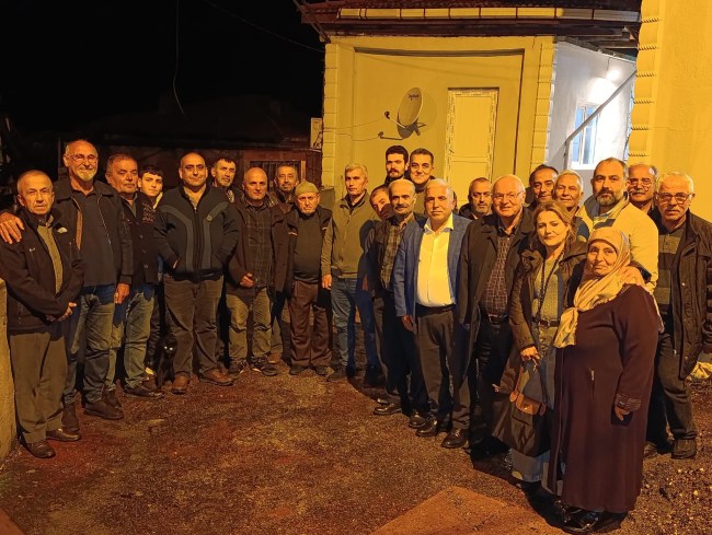 Başkanı Erkmen, Merkez Kardeşler Köyün de halkın sorunlarını dinledi.