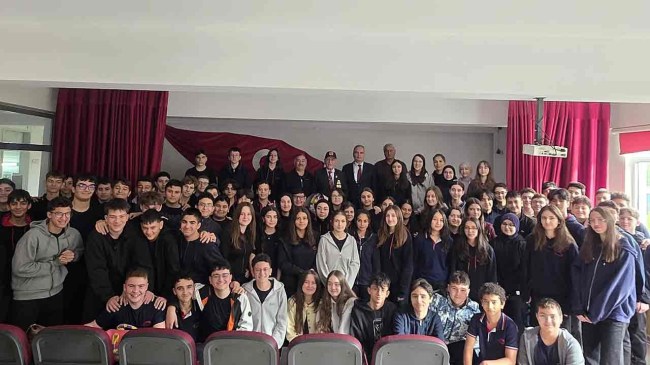 Kıbrıs gazisi Kemal Eritmen öğrencilerle bir araya geldi…