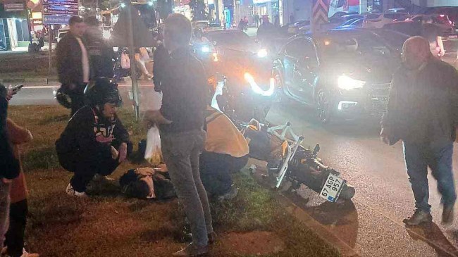 Trafik kazasında bir kişi yaralandı...