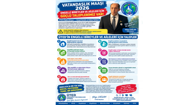 Vatandaşlık maaşı 2026: Engelli bireyler ve aileleri için güçlü taleplerimiz var!