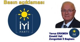 İYİ Parti İl Başkanı Yavuz ERKMENin basın açıklaması