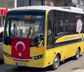 Zonguldaka otobüs geldi. Restore edilmiş, boyanmış, içine umut konmuş