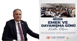 Bozkurt,  İşçi ve emekçi kardeşlerimizin 1Mayıs Emek ve Dayanışma Günü kutlu olsun.