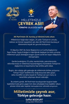 AK Parti 25. Kuruluş yıl dönümü