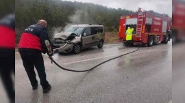 Feci kaza… TIRa arkadan çarptı…