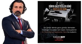 Yeni Parti İlçe Başkanı Kağan Boy, Dünya Gazeteciler Gününü kutladı...