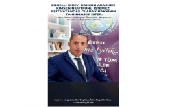 Engelliler lütuf değil, hak istiyor...