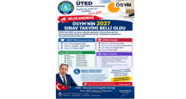 ÖSYMnin 2027 yılı sınav takvimi açıklandı.